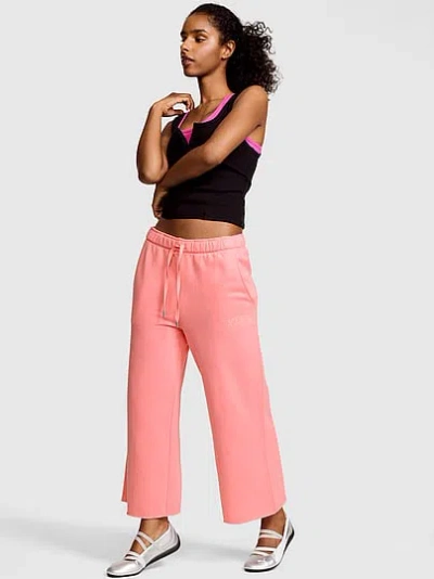 Pink Campus Fleece™ Cropped Wide-leg Sweatpants In