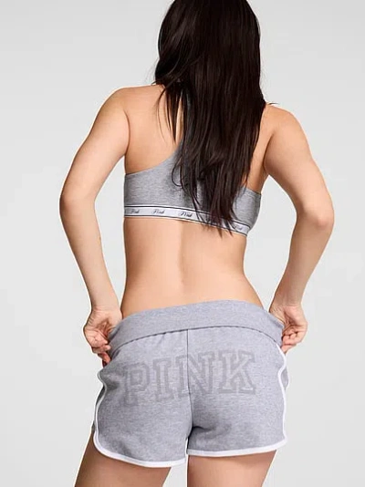 Pink Campus Fleece™ Foldover Shorts In Gray