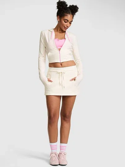 Pink Campus Fleece™ Front-pocket Skort In Multi
