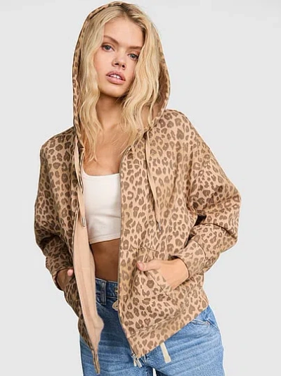 Pink Campus Fleece™ Full-zip Hoodie In Multi