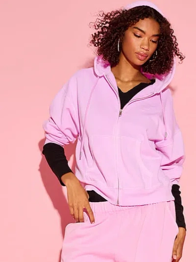 Pink Campus Fleece™ Full-zip Hoodie In