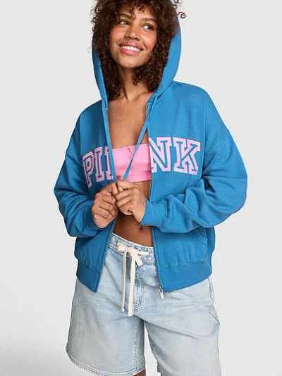 Pink Campus Fleece™ Full-zip Hoodie In Brown