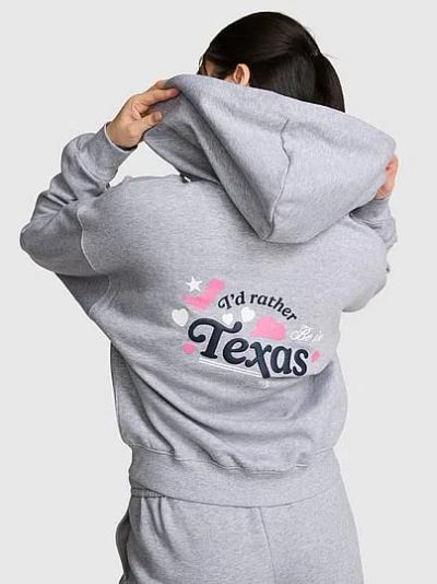 Pink Campus Fleece™ Full-zip Hoodie In Gray
