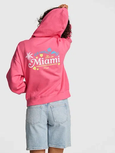 Pink Campus Fleece™ Full-zip Hoodie In