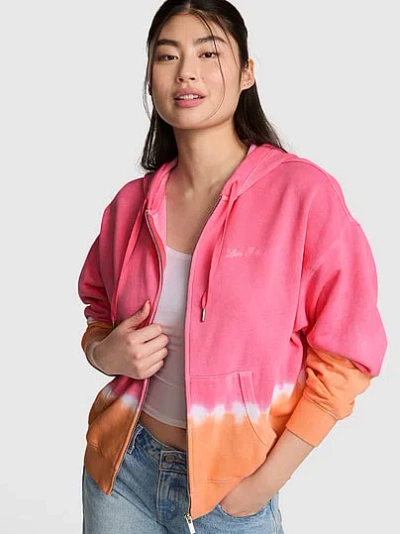Pink Campus Fleece™ Full-zip Hoodie In