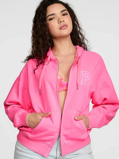 Pink Campus Fleece™ Full-zip Hoodie In