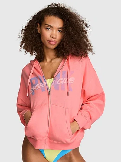 Pink Campus Fleece™ Full-zip Hoodie In