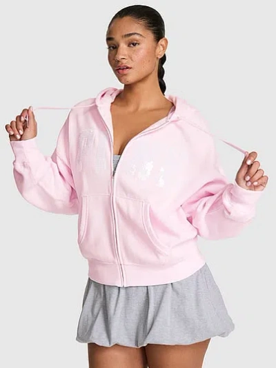 Pink Campus Fleece™ Full-zip Hoodie In