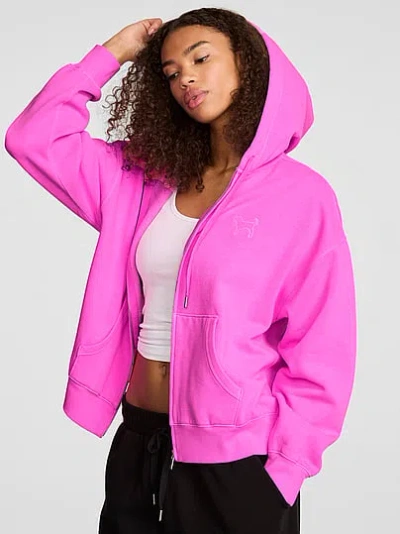 Pink Campus Fleece™ Full-zip Hoodie In