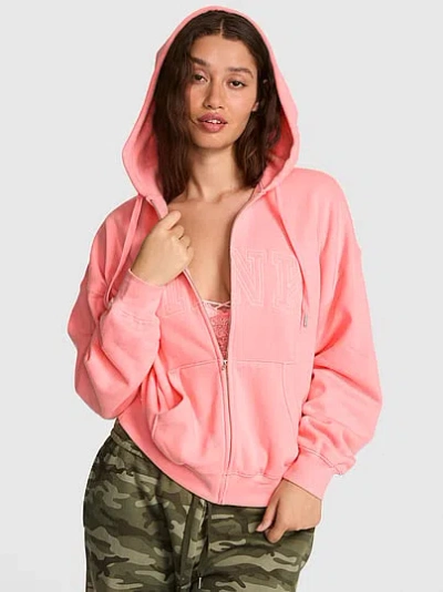 Pink Campus Fleece™ Full-zip Hoodie In