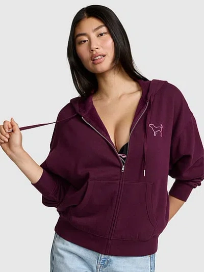 Pink Campus Fleece™ Full-zip Hoodie In Purple