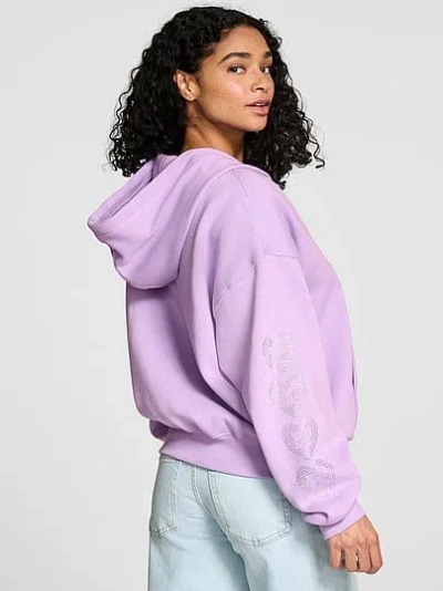 Pink Campus Fleece™ Half-zip Hoodie In Purple