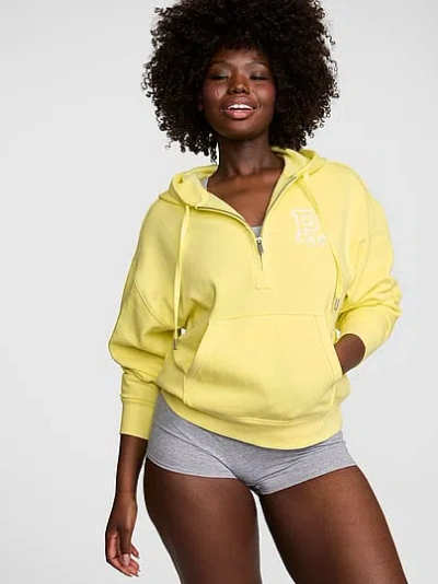 Pink Campus Fleece™ Half-zip Hoodie In Yellow