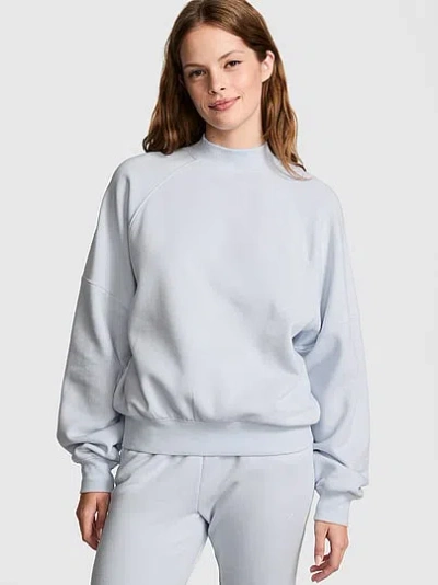 Pink Campus Fleece™ Mock-neck Sweatshirt In Blue