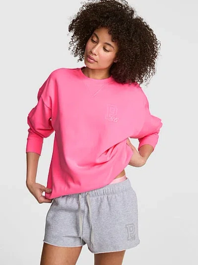 Pink Campus Fleece™ Oversized Crew Sweatshirt In