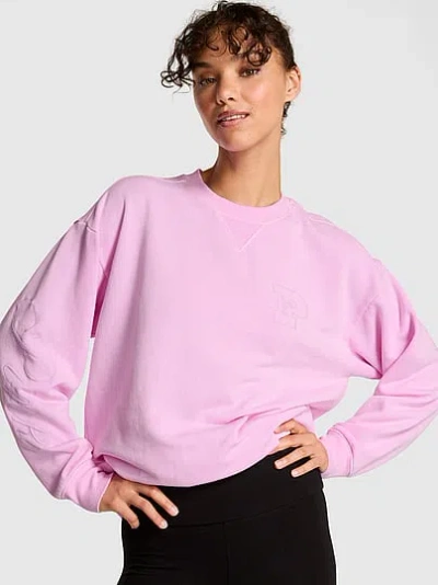 Pink Campus Fleece™ Oversized Crew Sweatshirt In