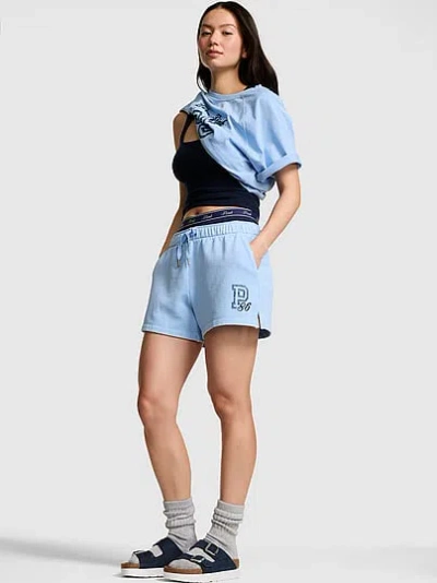 Pink Campus Fleece™ Roll-down Shorts In Blue