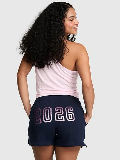 Pink Campus Fleece™ Roll-down Shorts In Blue