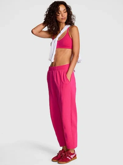 Pink Campus Fleece™ Seamed Barrel Sweatpants In Red