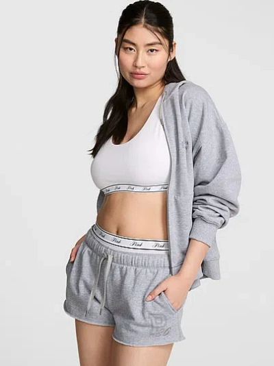 Pink Campus Fleece™ Shortie In Gray