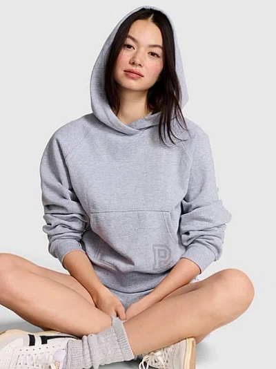 Pink Campus Fleece™ Shrunken Hoodie In Gray