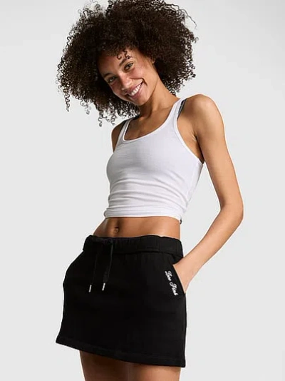 Pink Campus Fleece™ Skort In Black