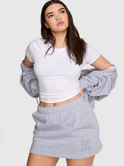 Pink Campus Fleece™ Skort In Gray