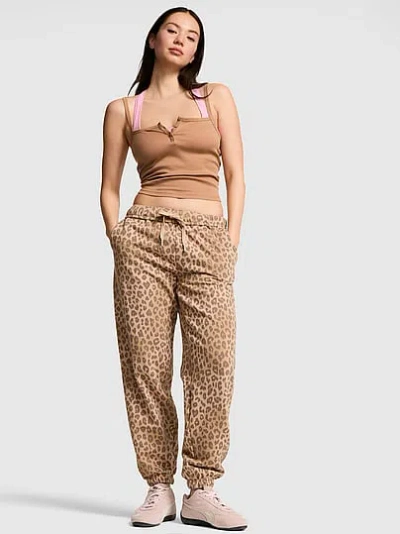 Pink Campus Fleece™ Sweatpants In Animal Print