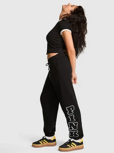 Pink Campus Fleece™ Sweatpants In Black