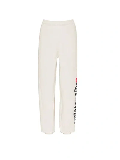 Pink Campus Fleece™ Sweatpants In White