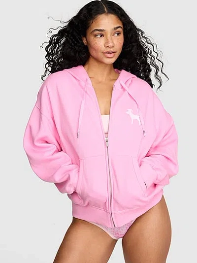 Pink Campus Fleeceâ¢ Full-zip Hoodie In