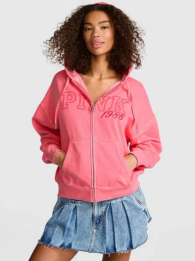 Pink Campus Fleeceâ¢ Full-zip Hoodie In