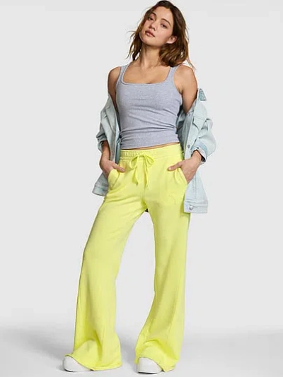 Pink Campus Terry™ Flare Pants In Yellow