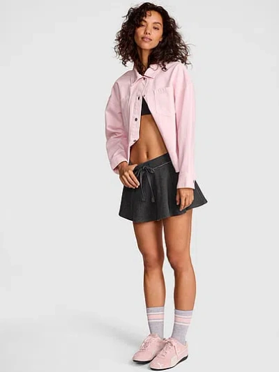 Pink Campus Terry™ Flirty Skort In Gray