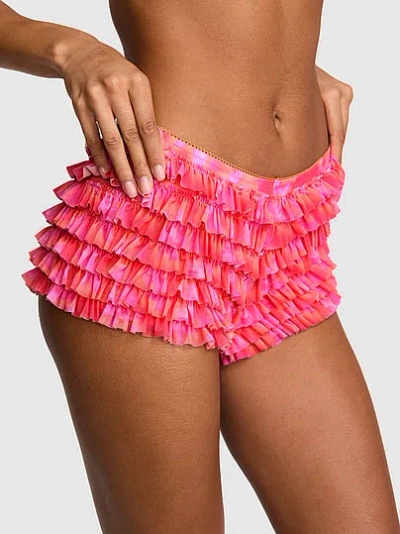 Pink Candy Hibiscus Floral Print In