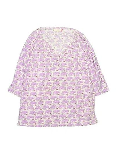 Pre-owned Pink Chicken Kids' 3/4 Sleeve Blouse In Purple