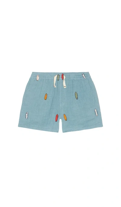 Pink Chicken Boys Calvin Short In Blue