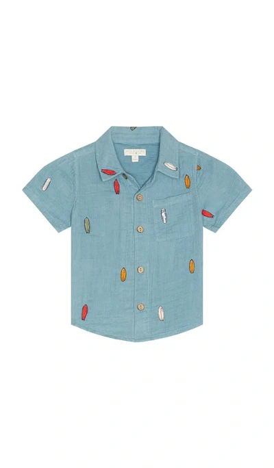 Pink Chicken Boys Jack Shirt In Blue