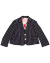 Pink Chicken Bradley Wool Blazer In Blue