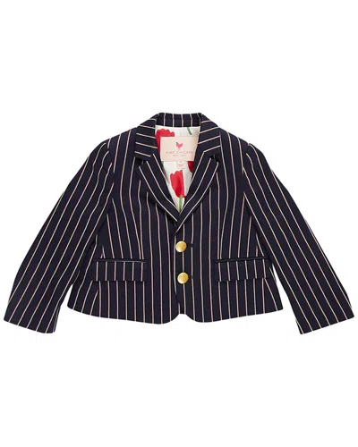 Pink Chicken Kids' Bradley Wool Blazer In Multi