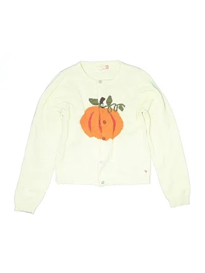 Pre-owned Pink Chicken Kids' Cardigan Sweater In Orange