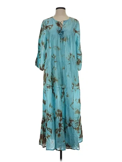 Pre-owned Pink Chicken Casual Dress In Teal