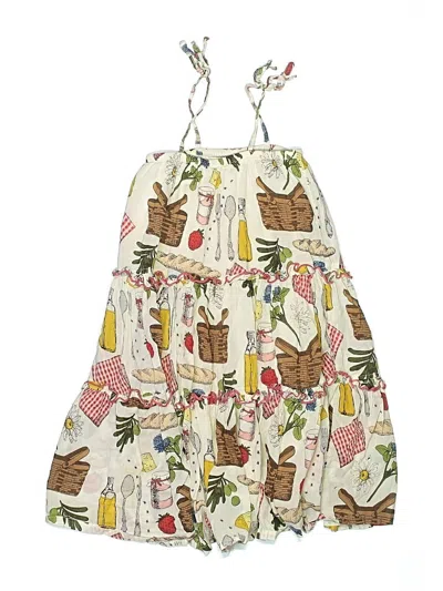 Pre-owned Pink Chicken Kids' Dress In Ivory