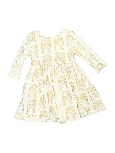 Pre-owned Pink Chicken Kids' Dress In White