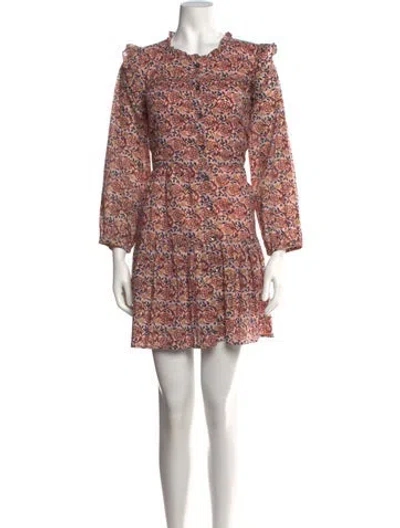 Pre-owned Pink Chicken Floral Print Mini Dress In Pink
