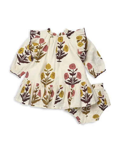 Pink Chicken Girls' Amara Printed Cotton Dress Set - Baby In Multi