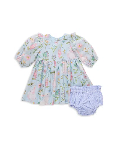 Pink Chicken Girls' Brooke Botanical Bunnies Dress Set - Baby