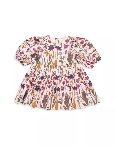 Pink Chicken Kids' Girls Brooke Dress In Autumn Flowers In Multi