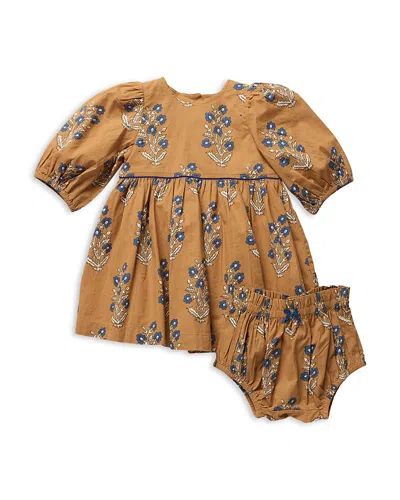 Pink Chicken Girls' Brooke Printed Cotton Dress Set - Baby In Multi