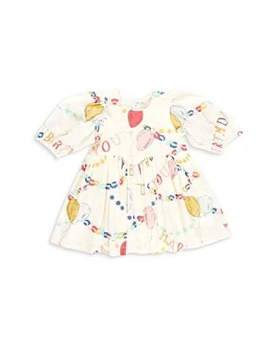 Pink Chicken Girls' Brooke Puff Sleeve Dress - Little Kid In Birthday Garland